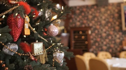 Fancy sparkling Christmas tree 库存影片 70795022