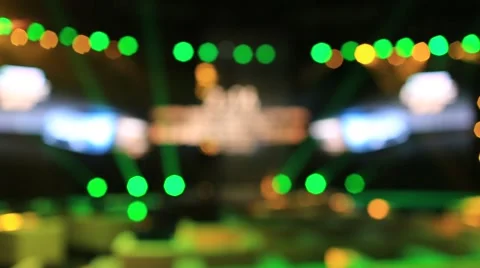 Fancy stage spot lighting show Stock Footage 66113514