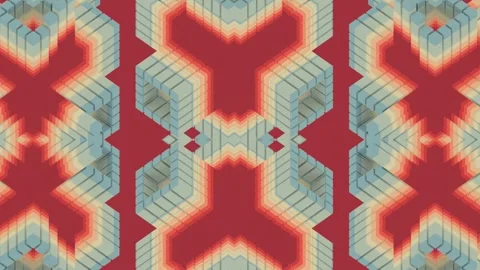 Fancy video background with simple geometric design. 3d rendering loop animation Stock Footage 247441335