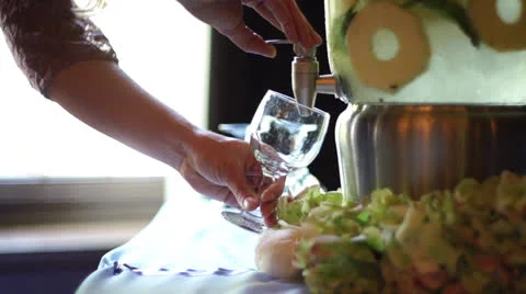 Fancy water pour super slow motion Stock Footage 25592506