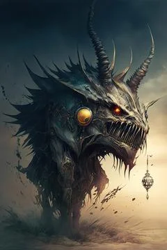 Fane eater Stock Illustration