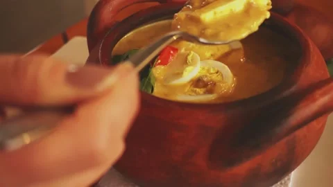 Fanesca sopa Stock Footage 238048403