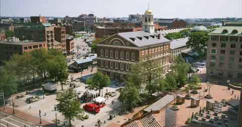 Faneuil Hall Boston Stock Footage 51764114