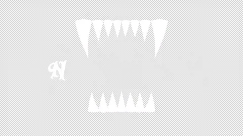 Fang loading Text animation 1080p - 30 fps - Alpha Channel Stock Footage 256200518