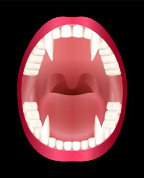 Fangs Vampire Teeth Illustrazione stock