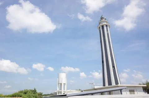 Fangyuan Lighthouse with clouds Foto stock