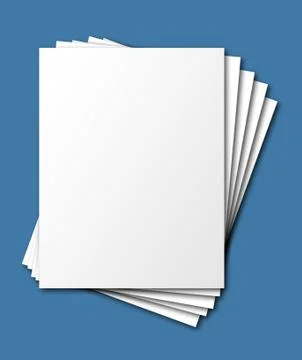 FannedPapers, isolated Stock Photos