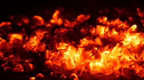 Fanning the coals Stock-Footage 61147543