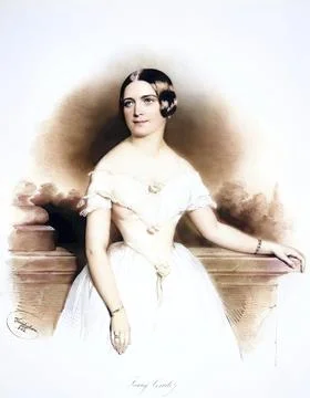 Fanny Cerrito, actually Francesca Teresa Giuseppa Cerrito (born 11 May 1817 in Illustrazione stock