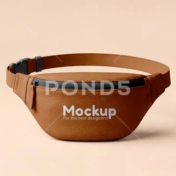 Fanny pack mockup in a setting PSD 템플릿