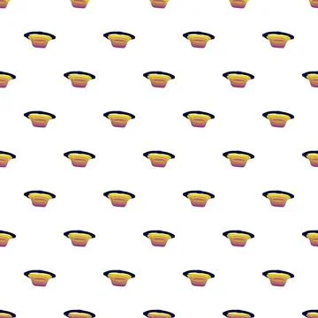 Fanny pack repeating pattern on white background Stockillustratie