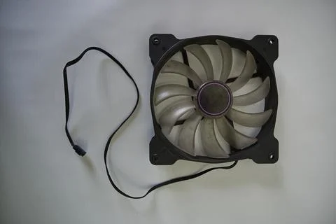 Fans and coolers disassembled for technical maintenance Stock Photos