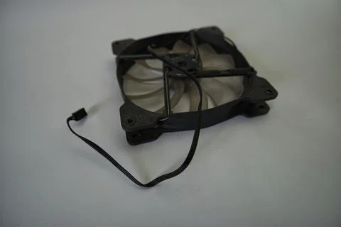 Fans and coolers disassembled for technical maintenance Stock Photos