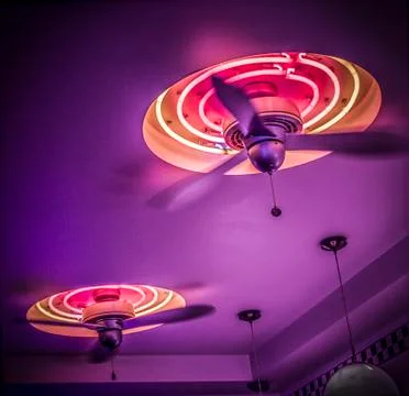 Fans on the ceiling Stock Photos