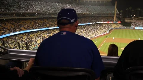 Fans Dodger Studium Stock Footage 41476933