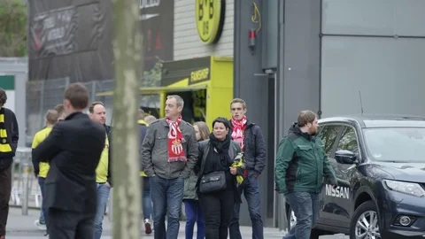 Fans before the game Stock Footage 77027410