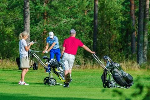 Fans of the game of Golf. Stock Photos