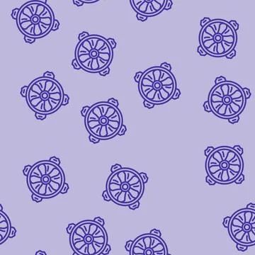 Fans gaming pc line vector seamless pattern Stock Illustration