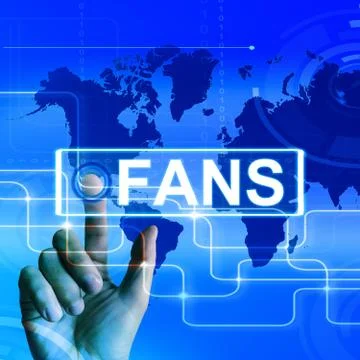 Fans map displays worldwide or internet followers or admirers Иллюстрация