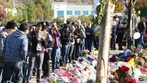 Fans Mourn death of actor Paul Walker Stock Footage 82184957