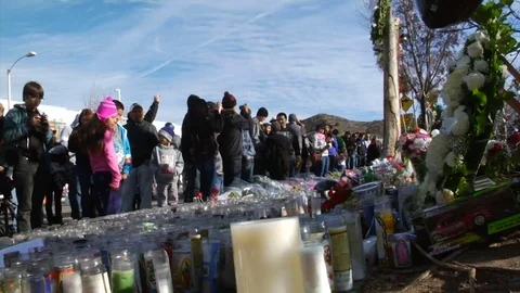 Fans Mourn death of actor Paul Walker Stock Footage 82444963