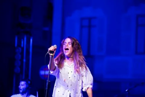 Fans out Manitoba Foto stock