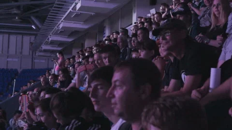 Fans on the podium Stock Footage 53851619