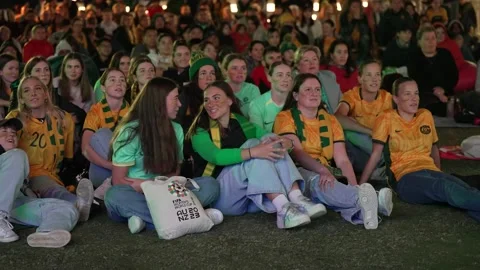 Fans react to the highs and lows from th... Stock Video Pond5