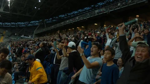 Fans on the stands Stock Footage 118731985