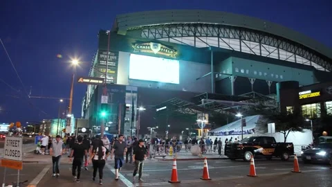 Fans Walking to a Game Stock Footage 278962134