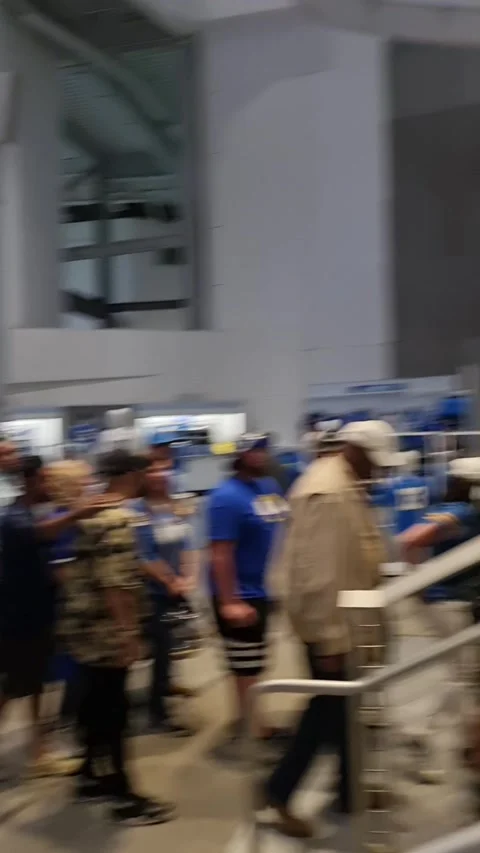 Fans Would Rather Take the Escalator, Los Angeles, California, USA - 13 Aug 2022 Stock Footage 208497773