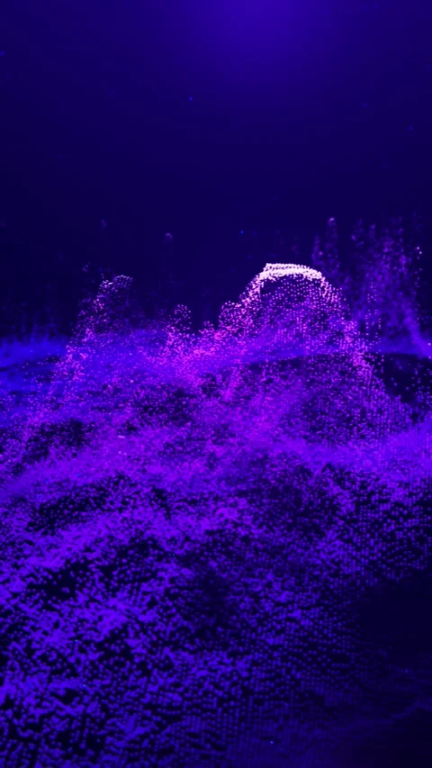 Fantastic 3D particle landscape. Stock Footage 240726260