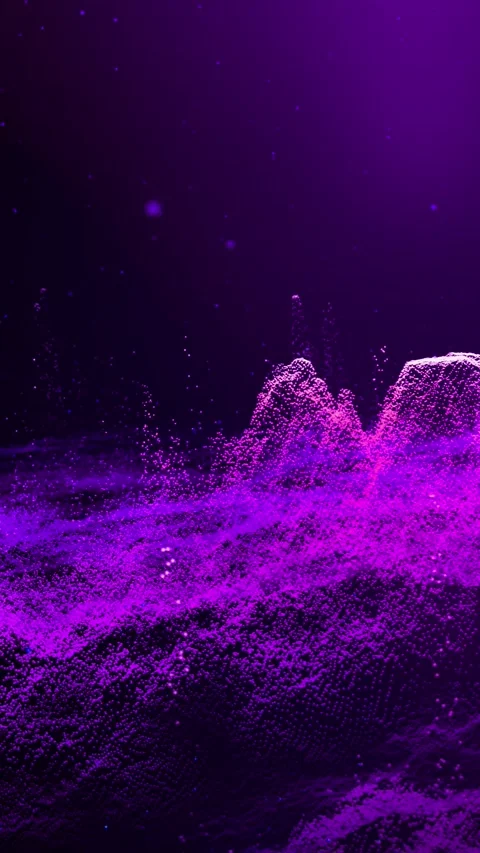 Fantastic 3D particle landscape. Stock Footage 240726264