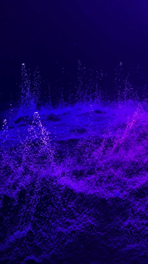 Fantastic 3D particle landscape. Video stock 240726378
