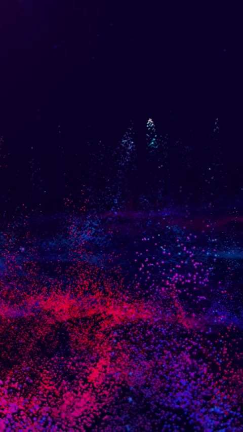 Fantastic 3D particle landscape. Stock-Footage 240726415