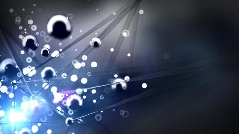 Fantastic, abstract, black, space background. 3d illustration, 3d rendering. Stock Illustration