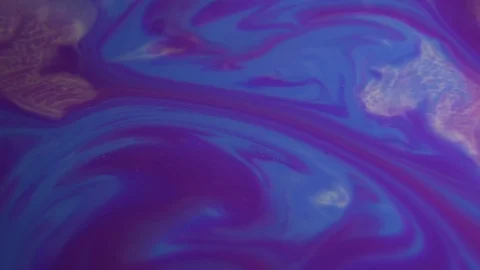 Fantastic abstract paint bubbles moving in slow motion. Chemical reaction of Stock Footage 87233351
