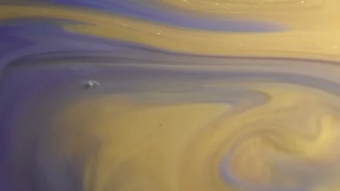 Fantastic abstract paint bubbles moving in slow motion. Chemical reaction of Stock Footage 87233510
