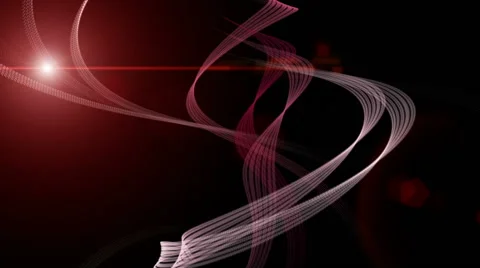 fantastic animation with moving particle... | Stock Video | Pond5