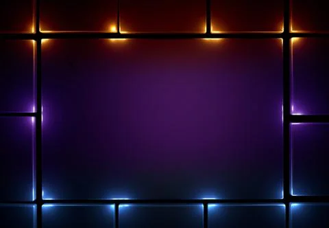 Fantastic background banner with the three-dimensional shapes Stockillustratie