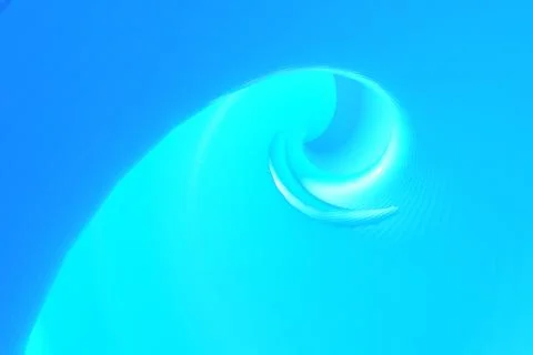Fantastic blue background. The surfaces inside the sea wave. 3D rendering Stock Illustration