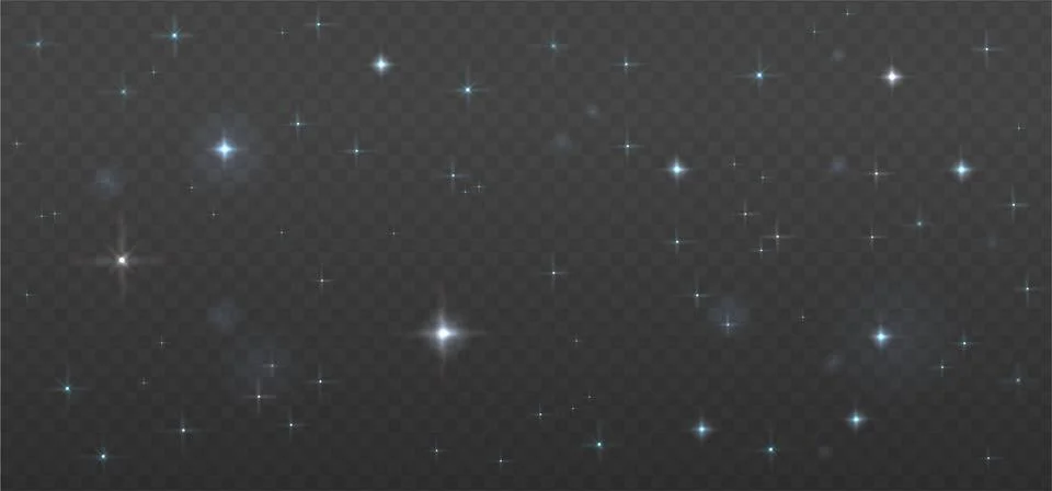 Fantastic blue starry background. Magic with glitter and small particles of Stock Illustration