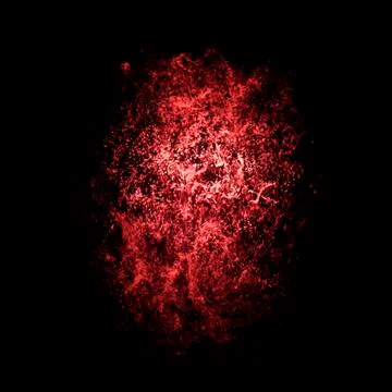 Fantastic burning, exploding star isolated on black background. Print of a ab イラスト素材