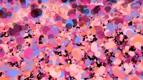 Fantastic Chaotic Background of Moving Particles. 4K Stock Footage 271243322
