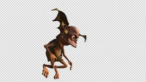 Fantastic character Chudilo it is grieved png Stock Illustration