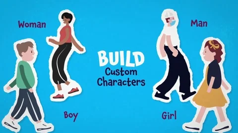 Fantastic Characters Walk Cycles for After Effects Stock After Effects