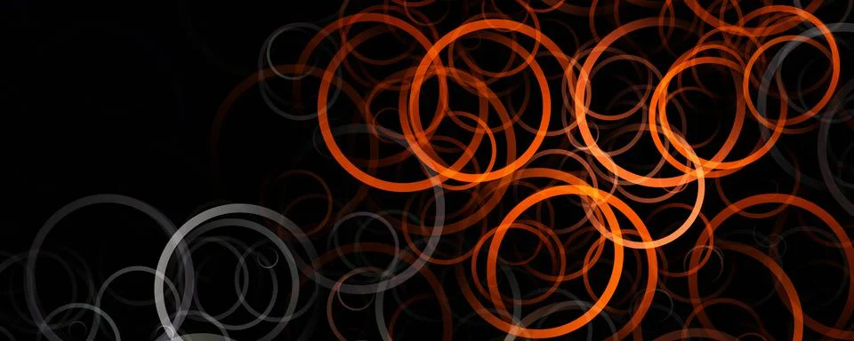 Fantastic circle panorama background design illustration Stock Illustration