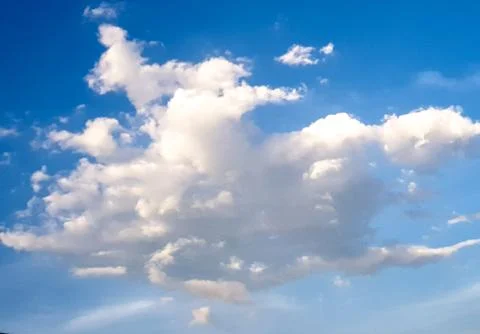 Fantastic cloud on blue sky background design. Foto stock