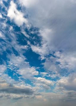 Fantastic clouds against blue sky, panorama Stock Photos