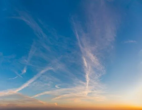 Fantastic clouds at sunrise Stock Photos